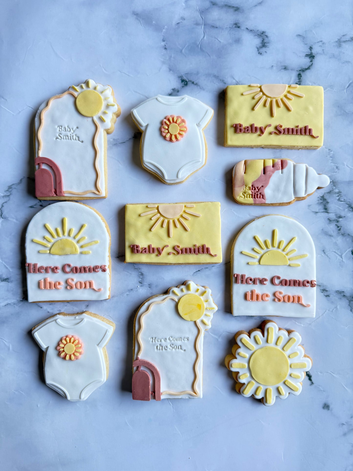 Here Comes the Son Themed Cookies