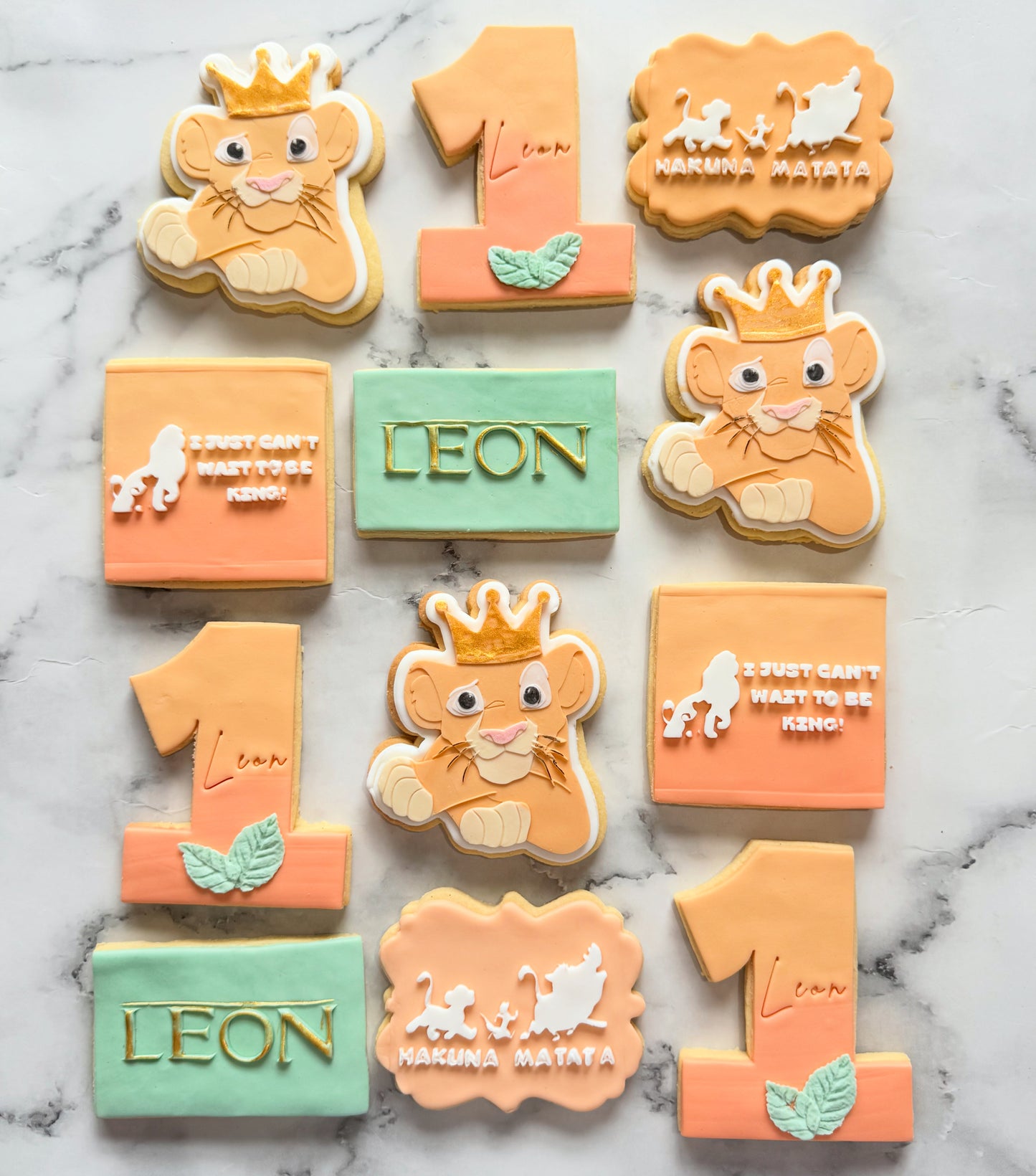 Lion King Birthday Cookies
