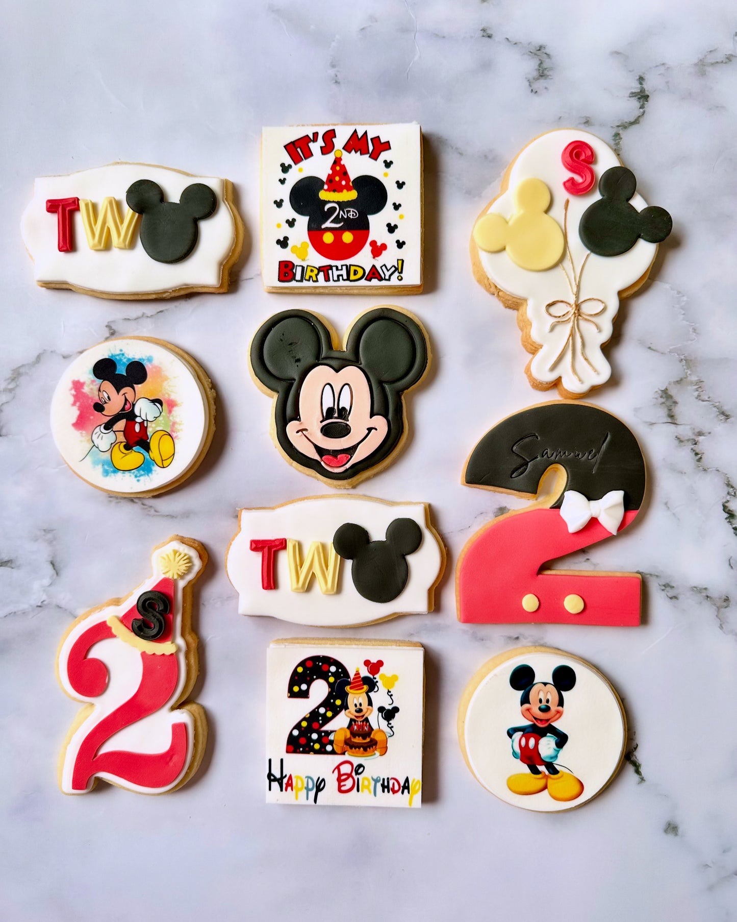 Mickey Mouse Birthday Cookies