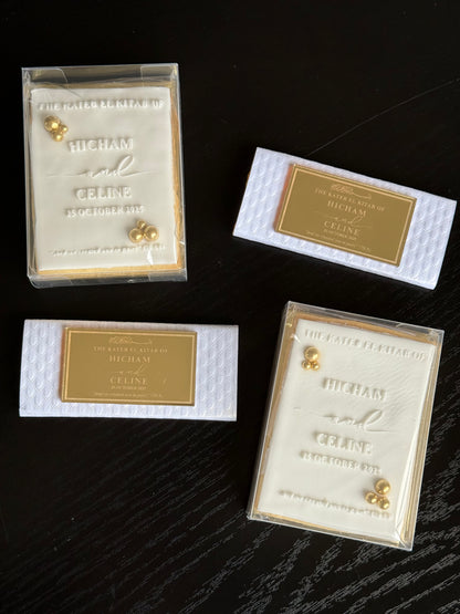 Engagement/Wedding Cookie and Acrylic Choc Package