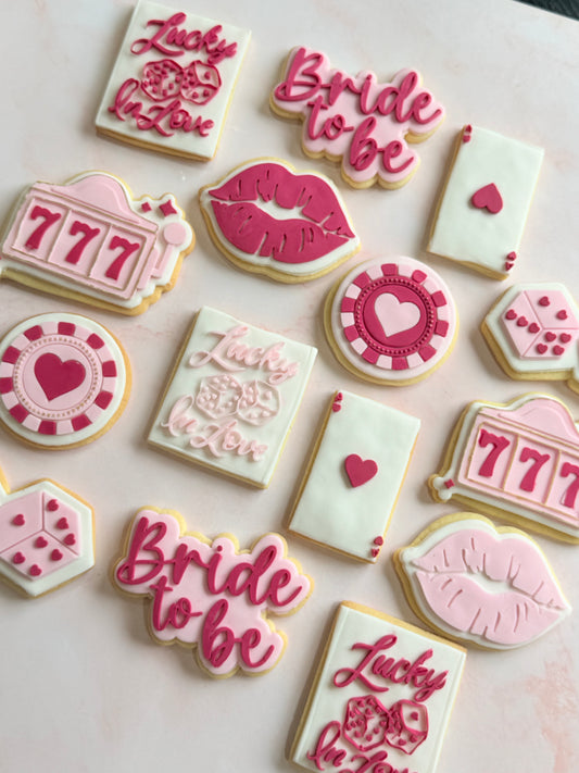 Lucky in Love Bridal Shower Cookies