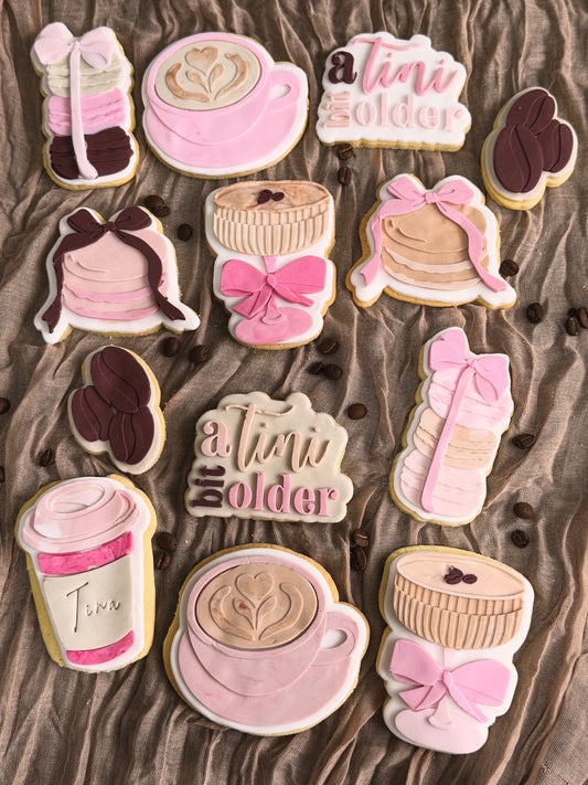 A Tini Bit Older Birthday Themed Cookies