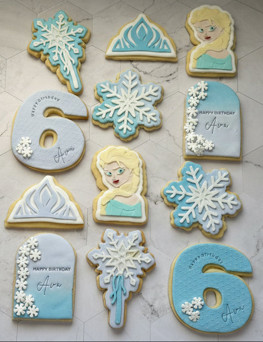 Frozen Let is Go Birthday Cookies
