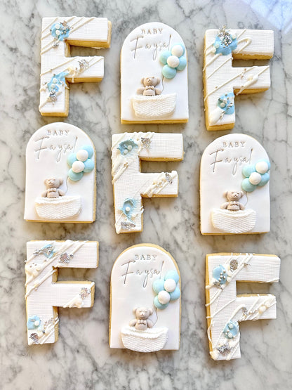 Abstract Initial Letter Cookies