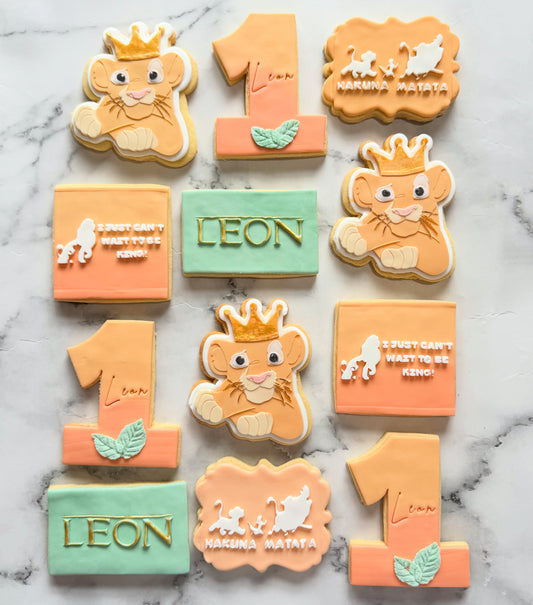 Lion King Birthday Cookies