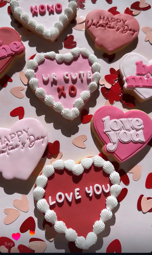 Valentine's Day Love Heart Cookies