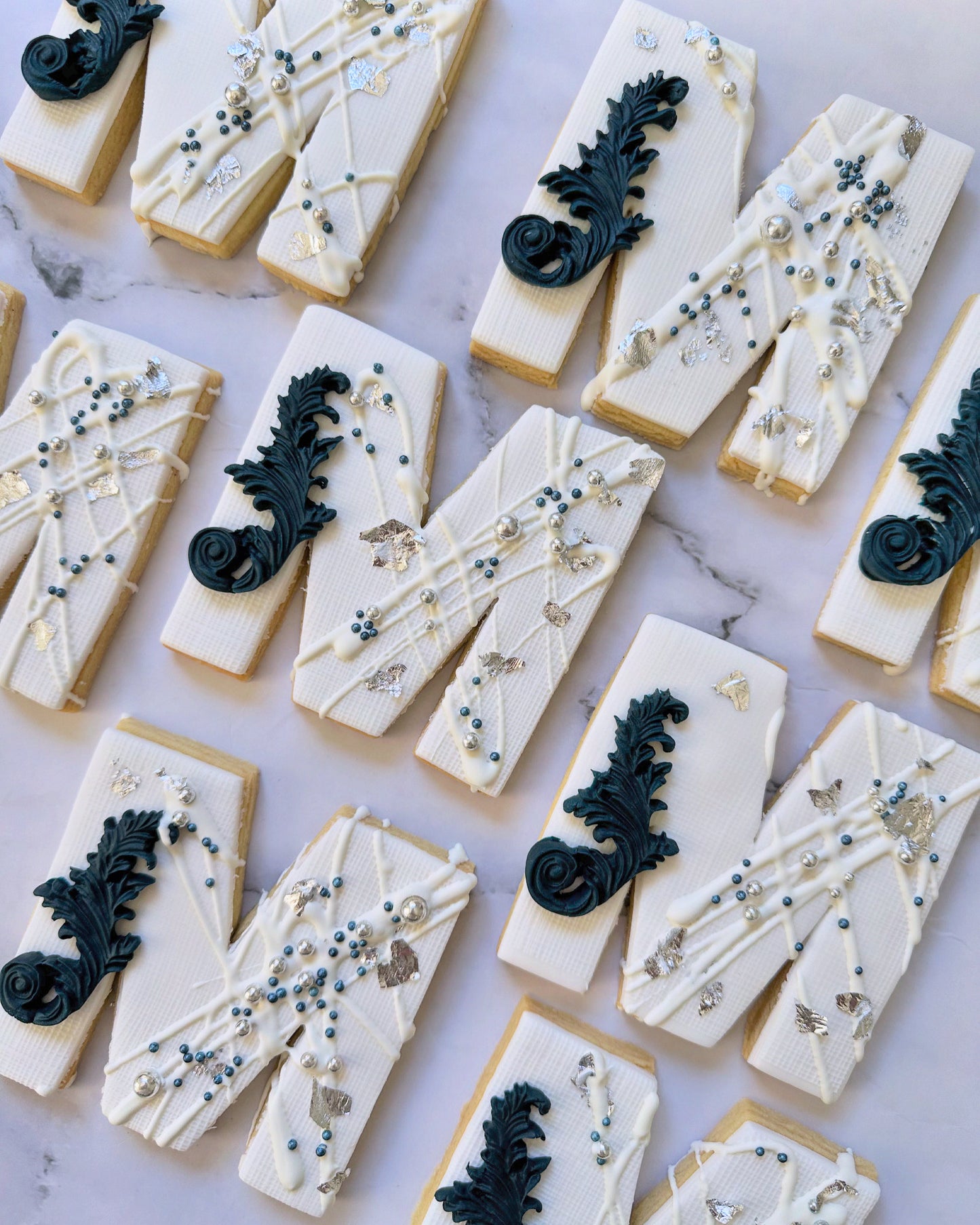 Abstract Initial Letter Cookies