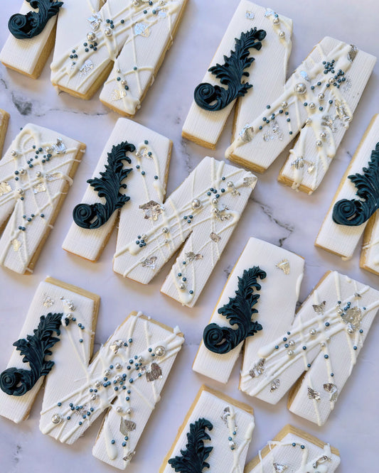 Abstract Initial Letter Cookies