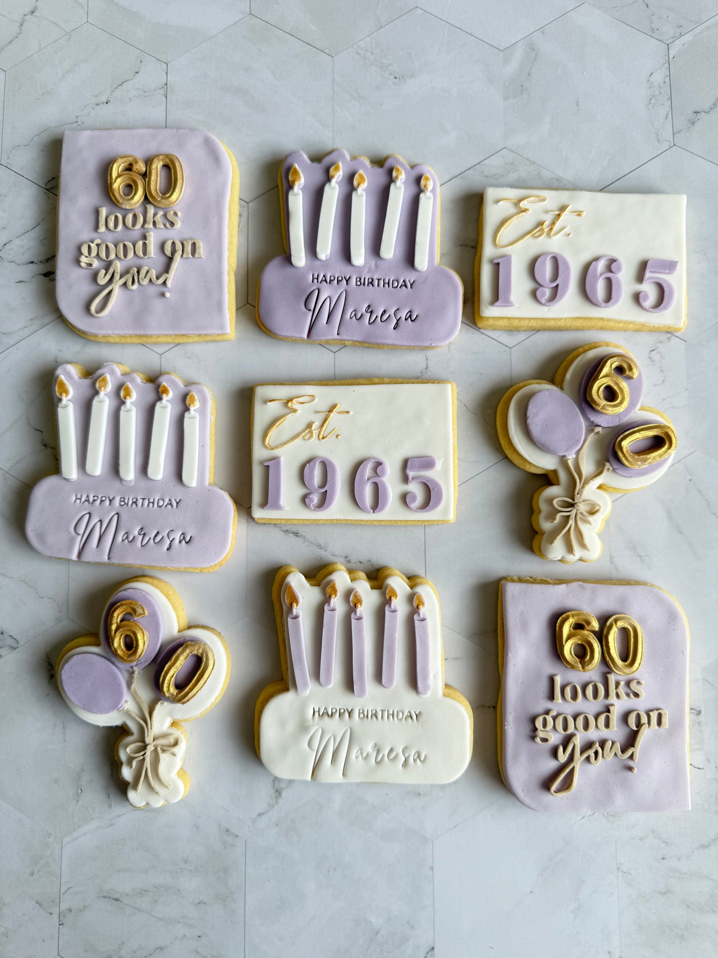 Glam Birthday Cookies