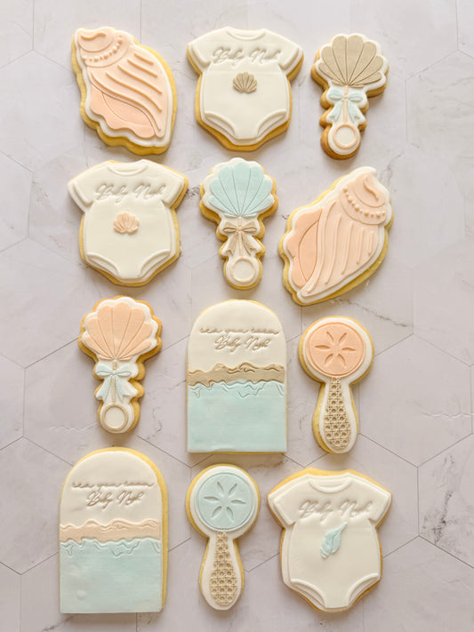 Sea You Soon Baby Shower Cookies