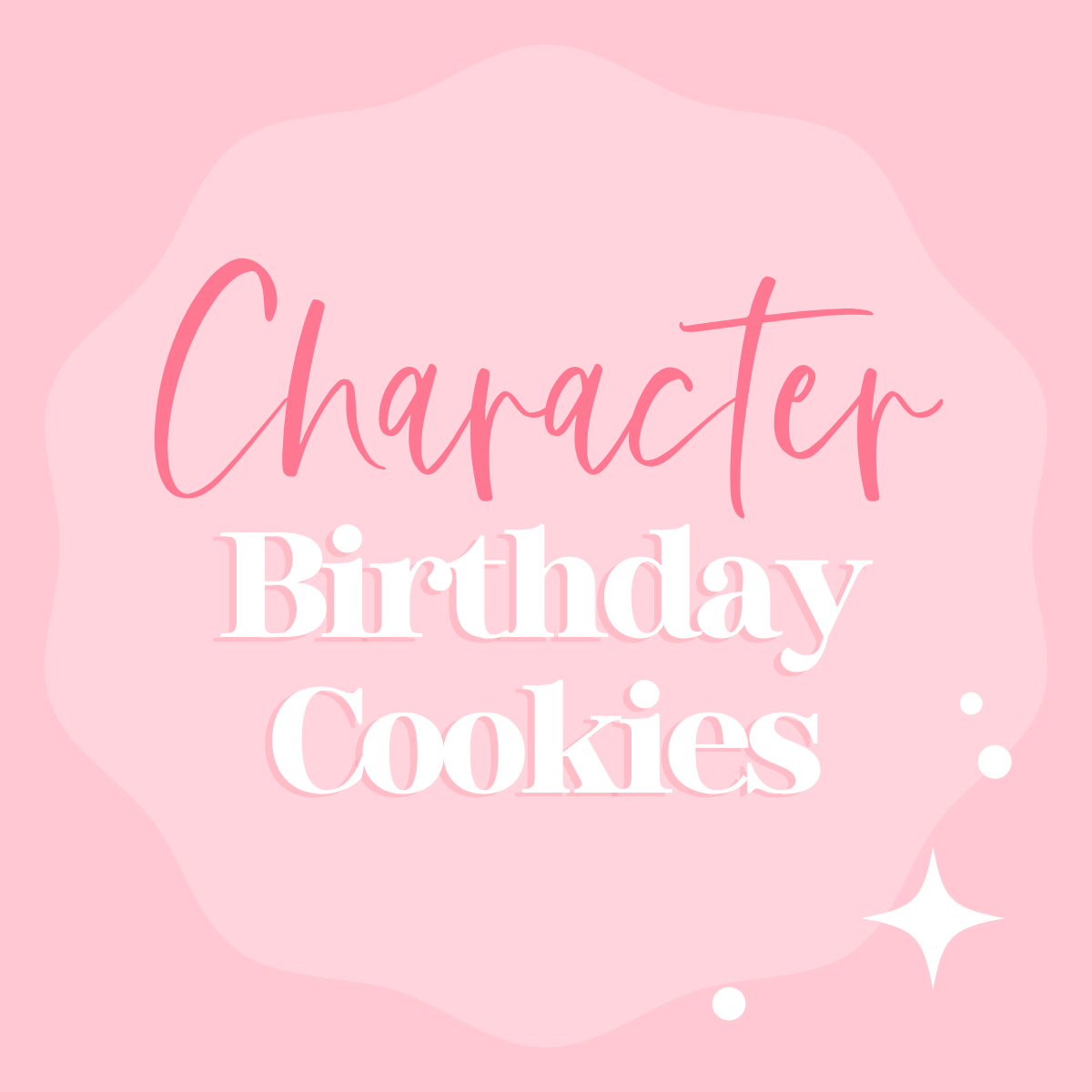 Character Themed Birthday Cookies