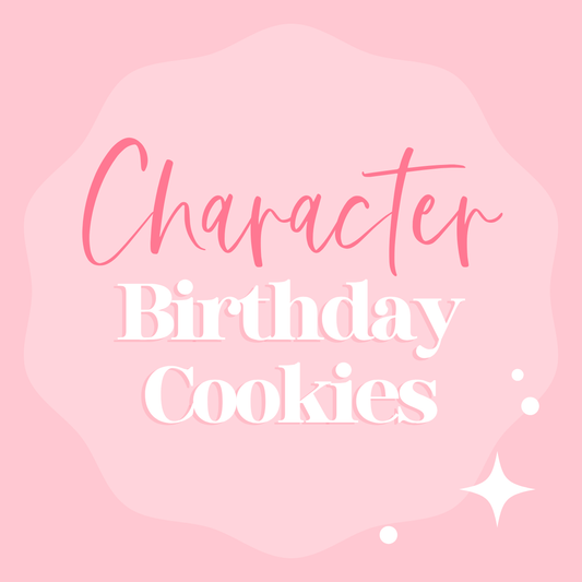 Character Themed Birthday Cookies