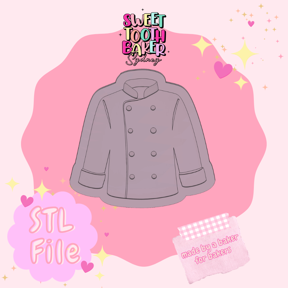 Chef Suit Debosser Set - STL File (NOT PHYSICAL PRODUCT)