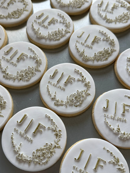 Fineline Initial Engagement/Wedding Cookies