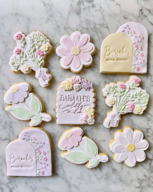 Floral Bridal Shower Cookies
