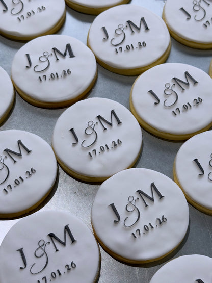 Fineline Initial Engagement/Wedding Cookies