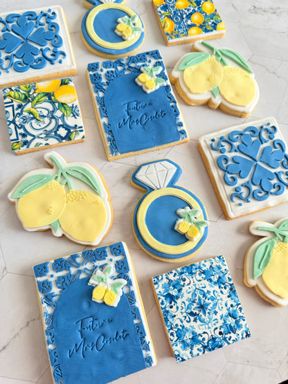 Positano Themed Bridal Shower/Hens Cookies