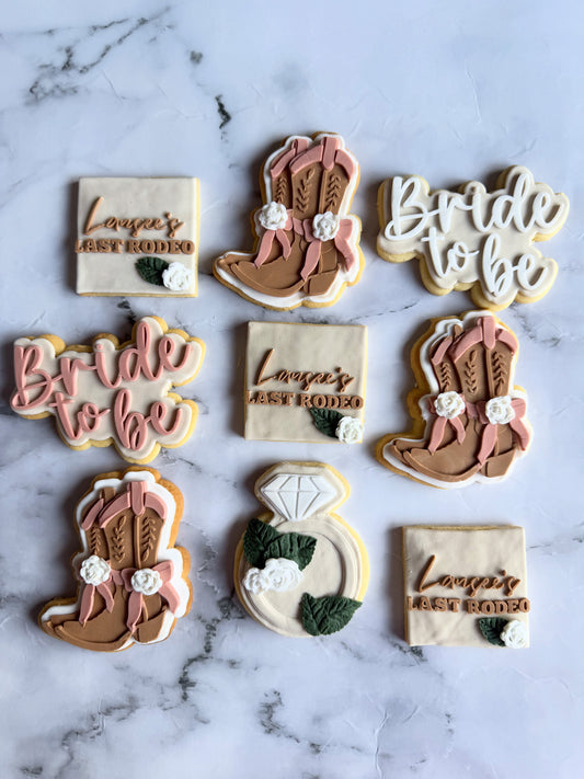 Last Rodeo Bridal Shower Cookies
