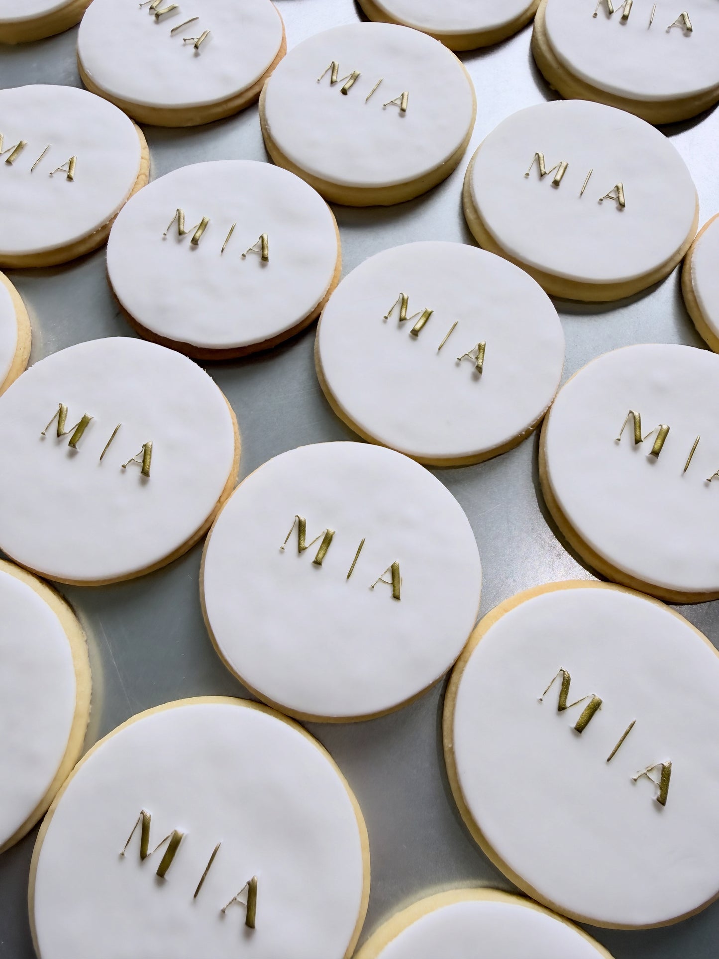 Fineline Initial Engagement/Wedding Cookies