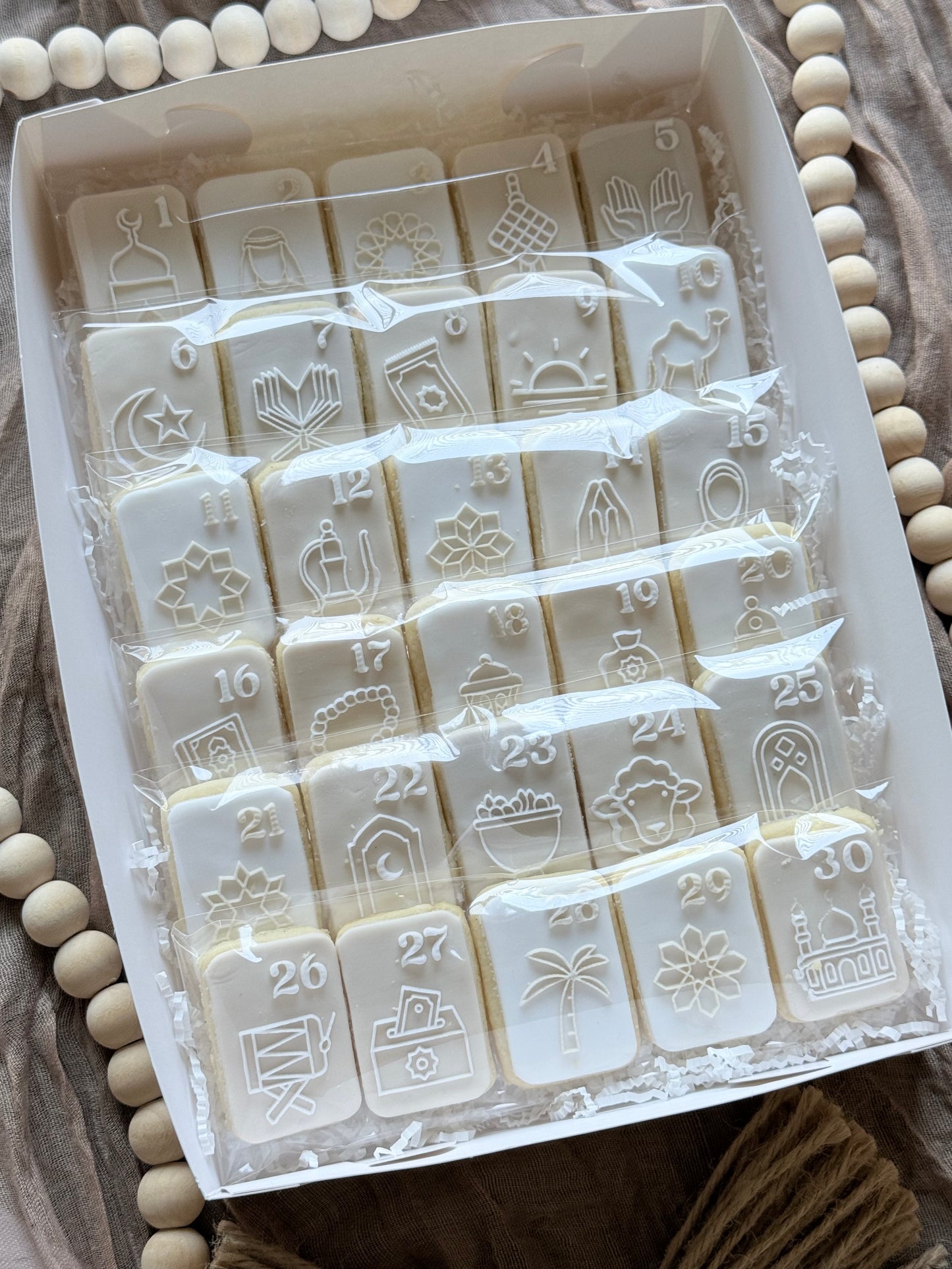 2026 Ramadan Countdown Calendar Cookies