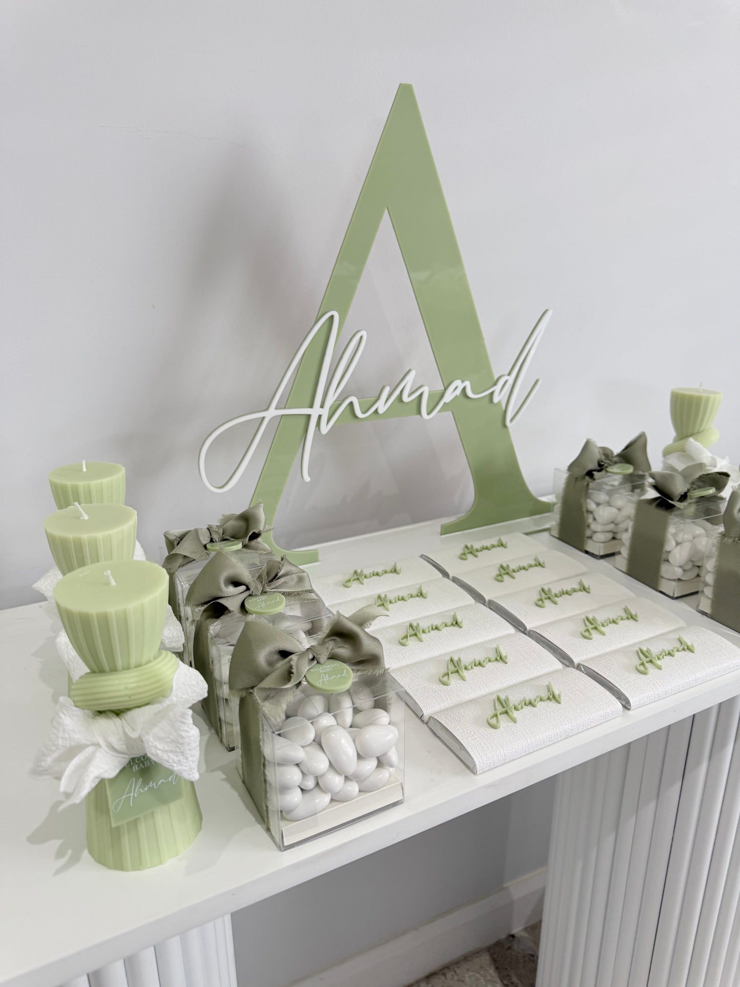 Custom Baby Arrival Favours