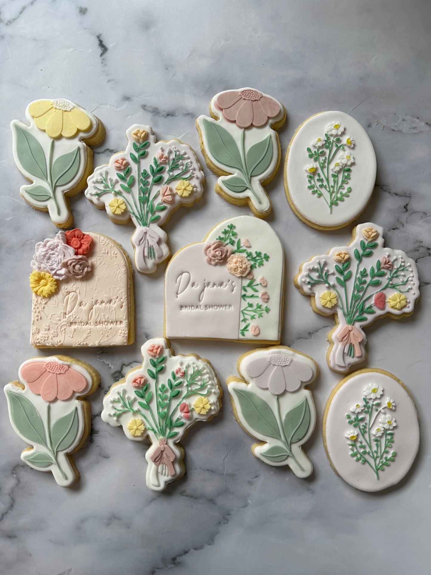 Floral Bridal Shower Cookies
