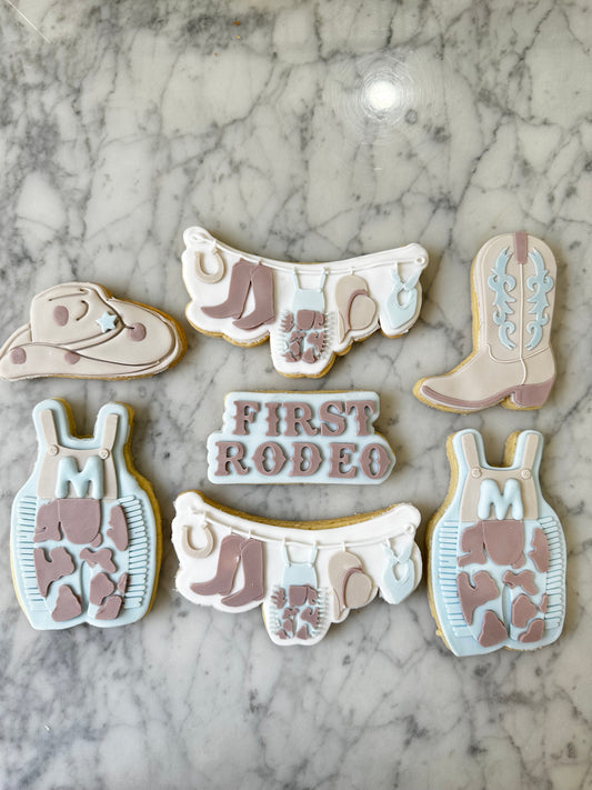 First Rodeo Birthday Cookies