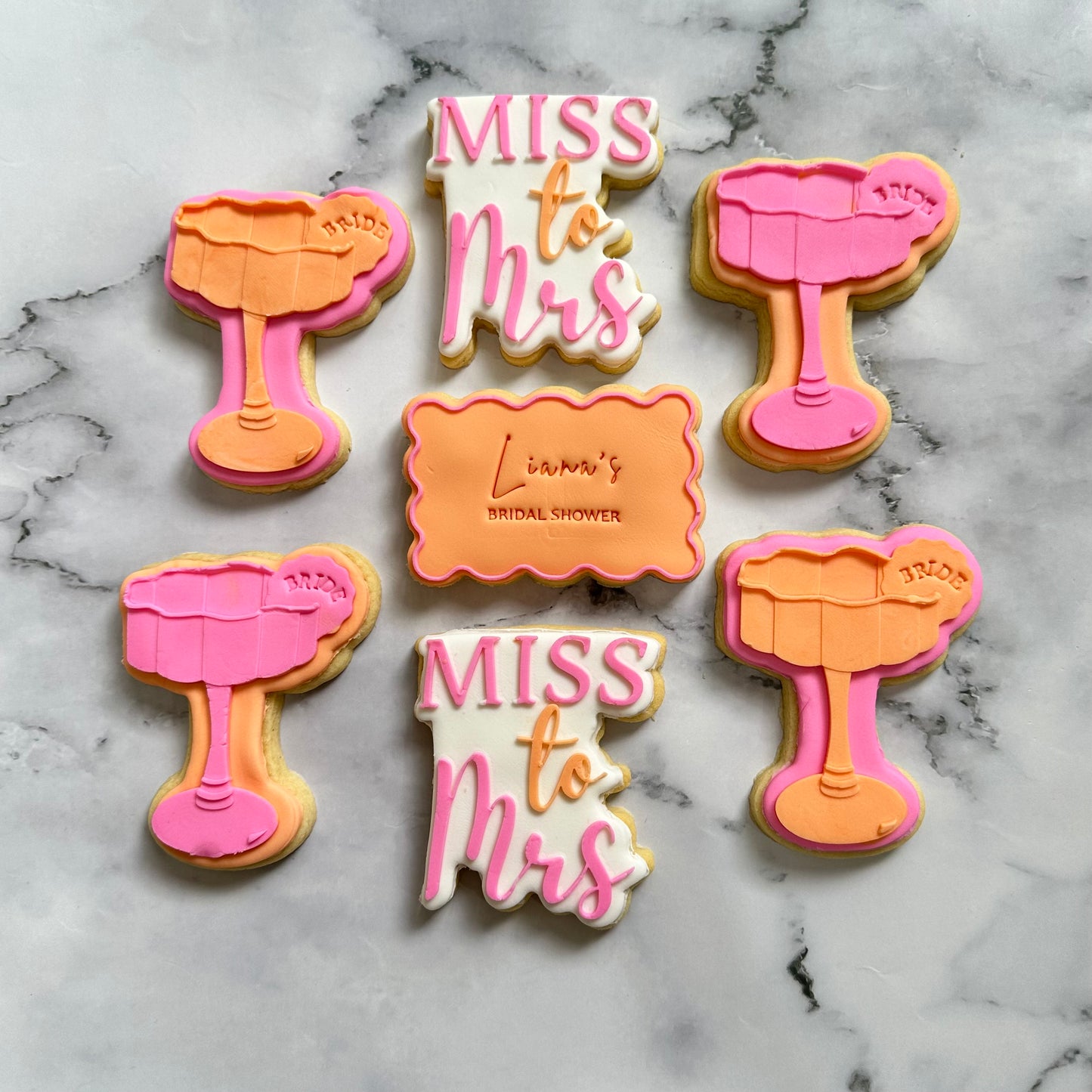 Luxe Set of Bridal Shower Cookies