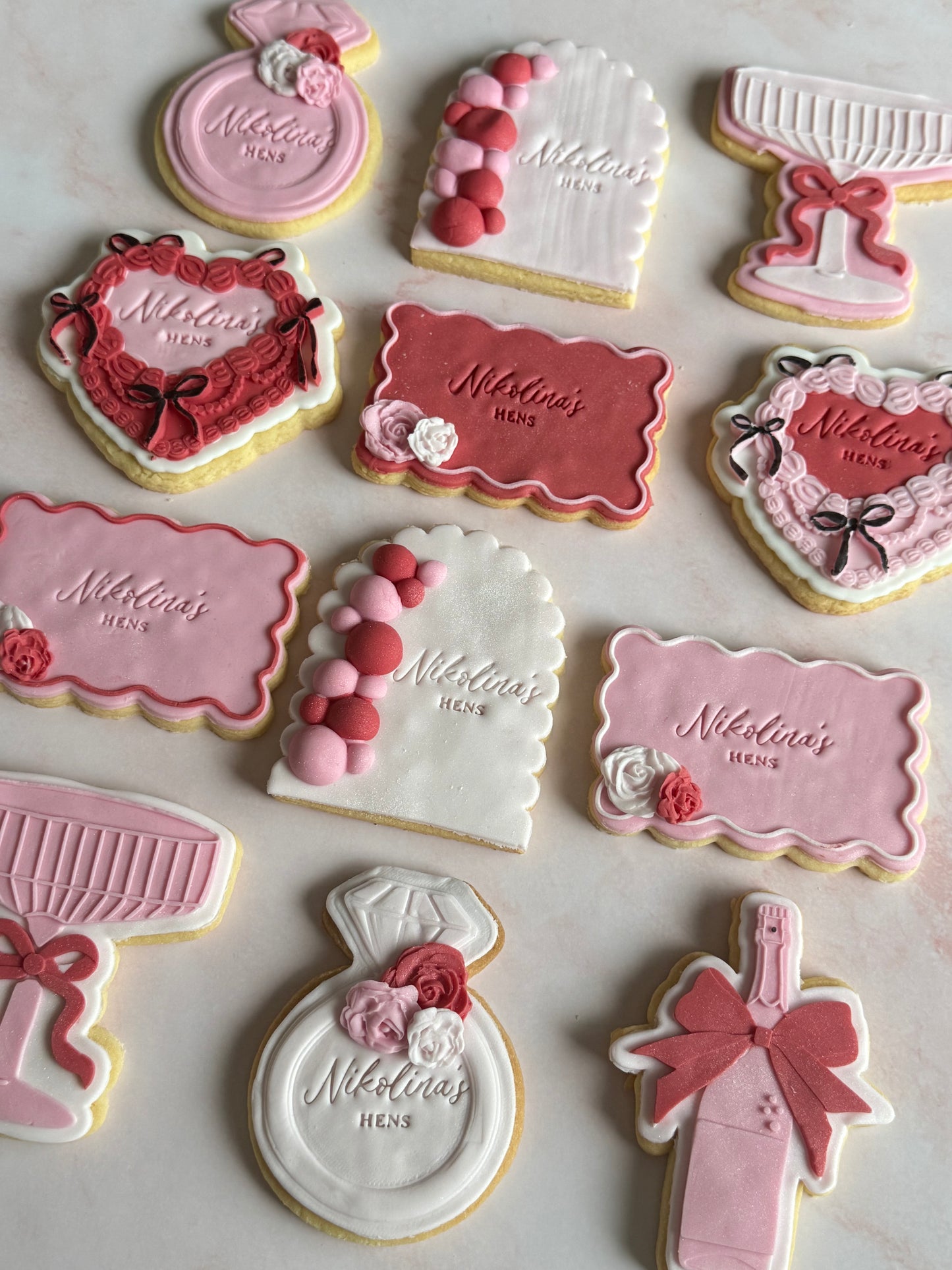 Luxe Set of Bridal Shower Cookies